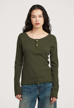 Slim Henley Longsleeve T-Shirt