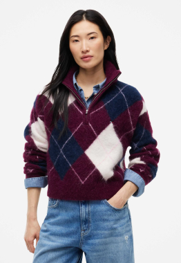 Fluffy Quarter Zip Trui
