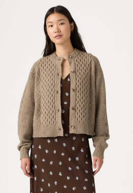 Charlotte Crewneck Cardigan Vest