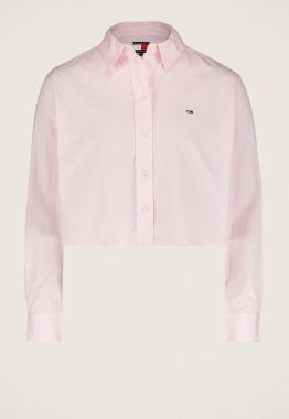 Cropped Poplin Blouse