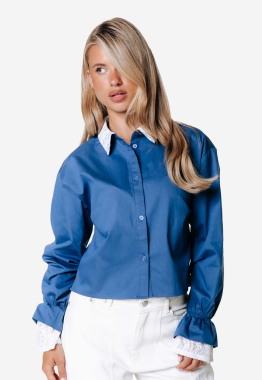 Alisa Lace Cropped Blouse