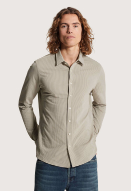 Structure Stripe Overhemd