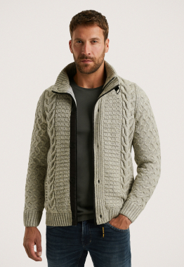 Yarn Knit Zip Vest