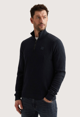 Cotton/Modal Half Zip Trui