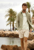 Linnen Stripe Chino Short