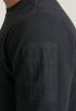 R-neck Cold-dye Terry Sweater
