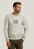 R-neck Cold-dye Terry Sweater