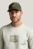 R-neck Cold-dye Terry Sweater
