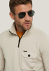 Collar Fine Terry Sweater