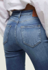 Blush Mid Waist Flared Jeans