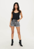 Cuba Paperbag Denim Shorts