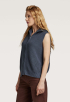 Gebreid Mouwloos Zip Thru Vest