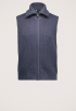 Gebreid Mouwloos Zip Thru Vest