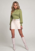 Button Stretch Blouse