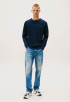 Slim Waffle Script Henley Longsleeve