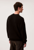 Cotton waffle crew knit