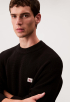 Cotton waffle crew knit