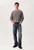 Cotton Waffle Crew Knit