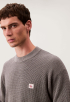 Cotton Waffle Crew Knit
