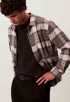 Brushed Plaid Overshirt