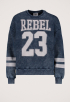  Rebel 23 Acid Wash Dropped Shoulder Sweater