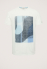 R-neck Regular Fit Co Twill T-shirt
