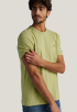 R-neck Co Slub T-shirt