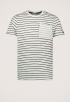 R-neck Co Slub T-shirt