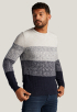 Casual Stripe Crewneck Trui