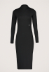 Shiny Rib Jurk