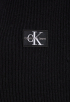 Label Loose Collar Knit Jurk