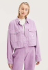 Extreme Oversize Crop Denim Blouse