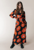 Lola Painted Wrap Flower Jurk