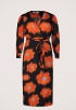 Lola Painted Wrap Flower Jurk