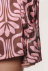 Olet Retro Flower Satin Blouse