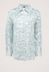 Olet Swirl Satin Blouse