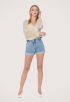 Onlcuba Paperbag Denim Short