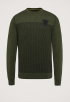 R-neck Cotton Plated Trui