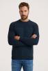 R-neck Cotton Plated Trui