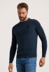 R-neck Cotton Plated Trui
