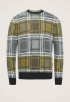 R-Neck Woolmix Check Trui