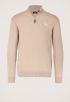 Vintage Emb Cotton Cash Henley Trui