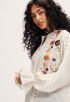 Flower Embroidery Blouse