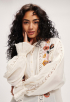 Flower Embroidery Blouse