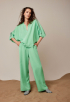 Bat Sleeves Tencel Blouse