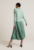 Plisse Drapey Satin Rok