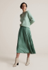Plisse Drapey Satin Rok