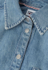 Badge Denim Shirt Jurk