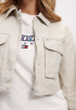 Cropped Herringbone Denimjack