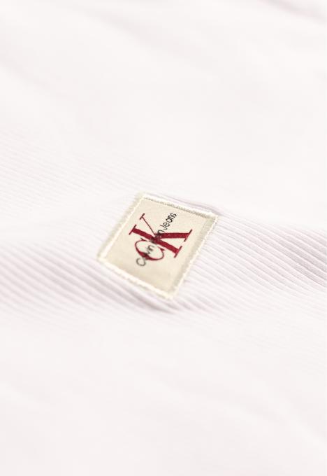 Woven Label Rib T-shirt